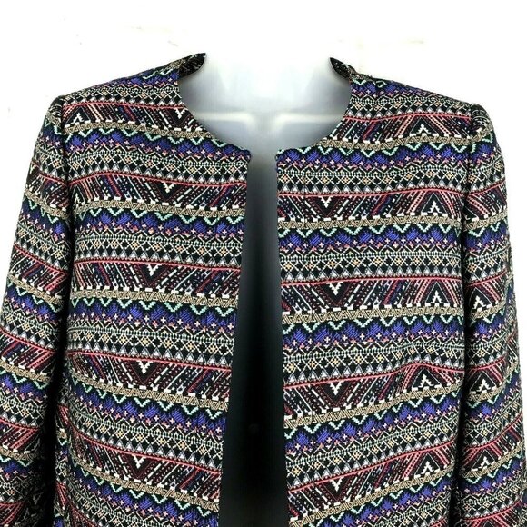 Tahari Women Blazer Suit Jacket 4 Open Front Classic Church Corpcore Career - Picture 4 of 10